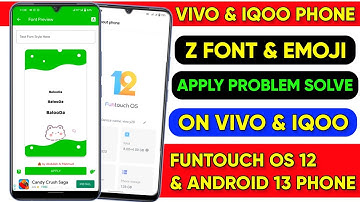 Vivo Phone Android 12 Z Font Apply Problem Solve Emoji & Font Change On Vivo Phone After Android 12