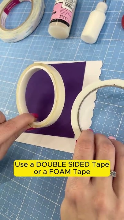 Frustrations with Foam Tape? This is my Cutting Trick for Sticky