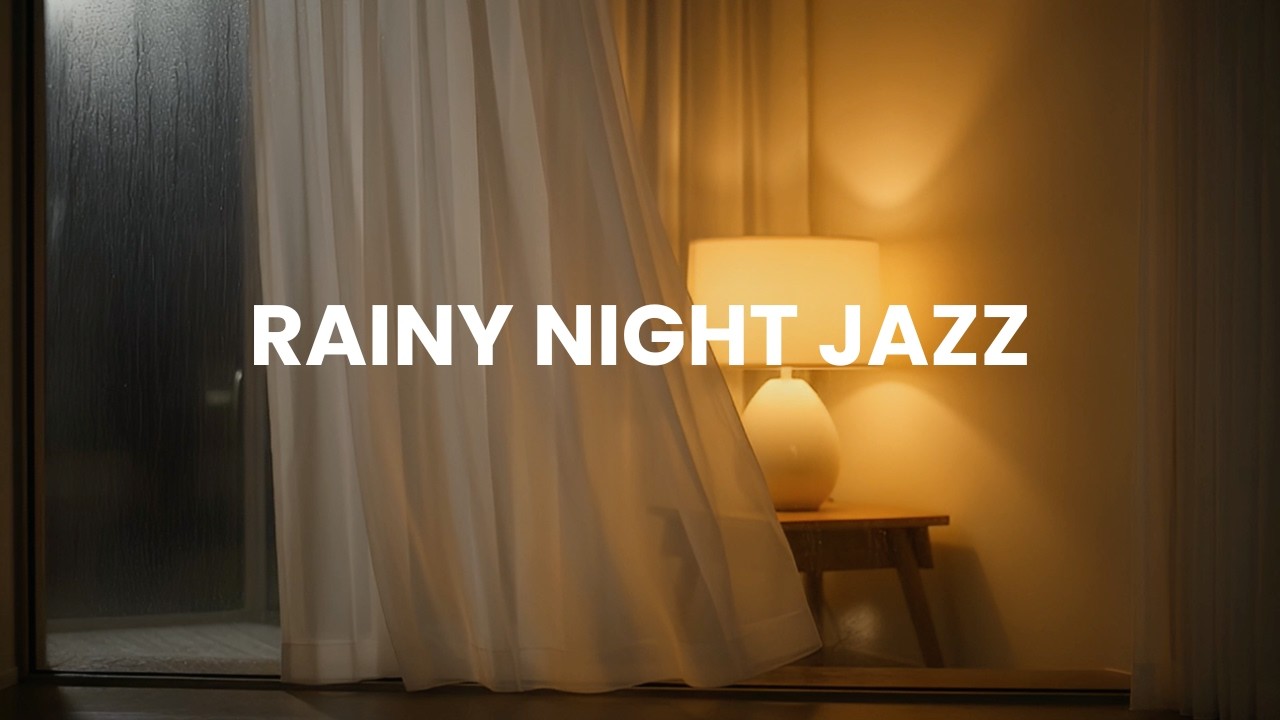 Sleep Jazz Live Relaxing Piano and Rain Sounds for Deep Sleep and Stress Relief