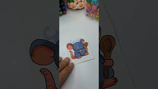 Chef mouse 🐀👨‍🍳#shorts #creativestickers #stickers #stickerart #craftvideo#drawing