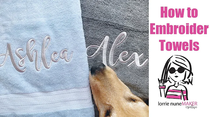 How to Embroider Towels - Great Gift Idea! / Ricom...