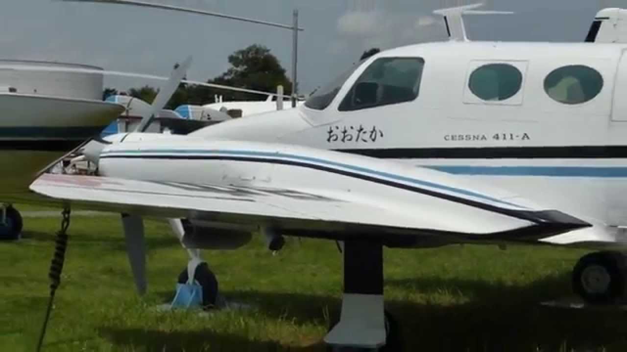 セスナ411 おおたか号： CESSNA 411A CHUNICHI NEWS the 