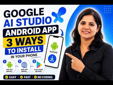 Build & Install your first Android App in 6 Minutes (No Code). | 3 Ways to Install on Your Phone