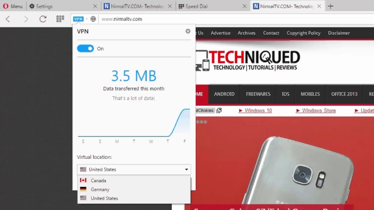 Free Unlimited VPN on Opera Browser- How to Enable it - YouTube