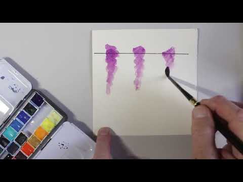 Ultramarine Pink watercolor by JustGoSketching