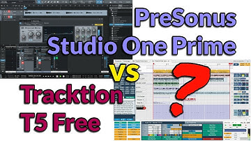 Studio One Prime vs Tracktion T5 Free DAW Quick Comparison