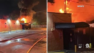 Fire Erupts At Hg Roosters Bar In West Palm Beach