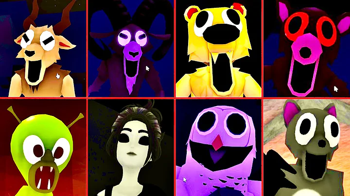 99 Nights in the Forest All Jumpscares: Ram VS Wild West Ram VS Deer VS Bear VS Alien VS Worm VS Owl