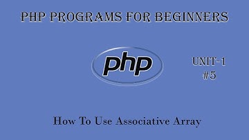 How do you declare an associative array in PHP? | PHP Tutorial | PHP Programs