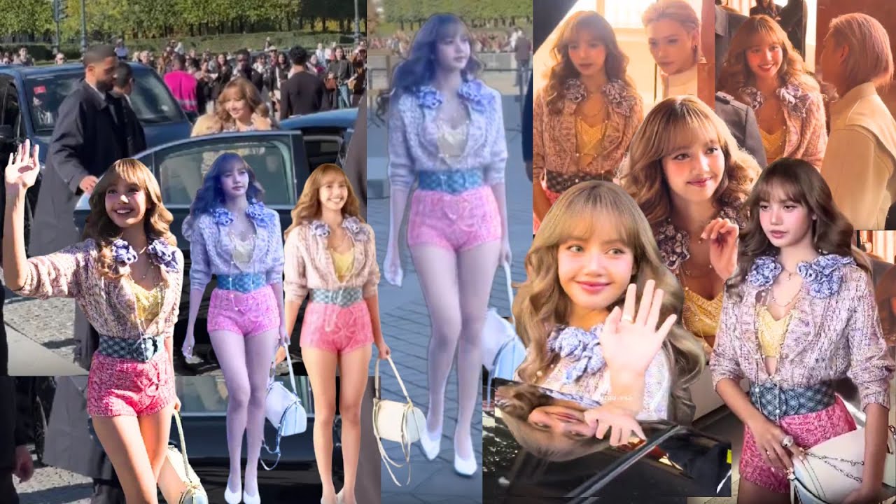 โมเมนต์น้องลิซ่าเข้าร่วมงานปารีสเเฟชั่นวีค ตอนออกจากรร.-ถึงงานลงรถคนกรี๊ดดังมาก-เซเลปสาวมาก สวยมาก