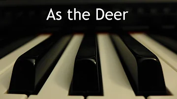 As the Deer - piano instrumental hymn with lyrics