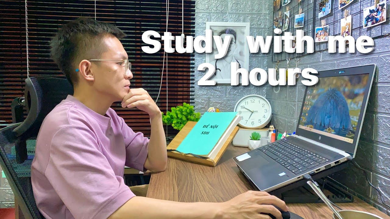 Study with me live pomodoro | 2 hours | Calm music, rain sound - YouTube