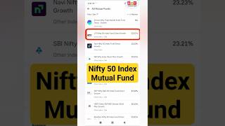 Nifty 50 Index Mutual Fund me Kaise Invest kare | Nifty 50 Index Fund #groww #mutualfunds #shorts