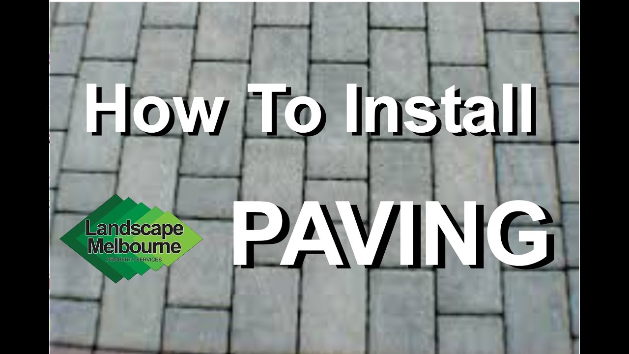 How to Install Pavers 2 - YouTube