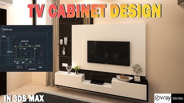 How to Create TV Cabinet Design in 3ds max|3ds max . में टीवी कैबिनेट डिज़ाइन कैसे बनाएं?