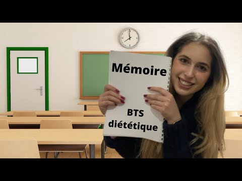 BTS DIÉTÉTIQUE : le mémoire (tout ce qu'il faut mettre dedans !) || Léa Réveillée