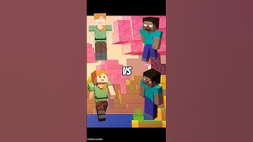 Alex Alexbrine Vs Herobrine And Steve #shorts #herobrine #minecraft