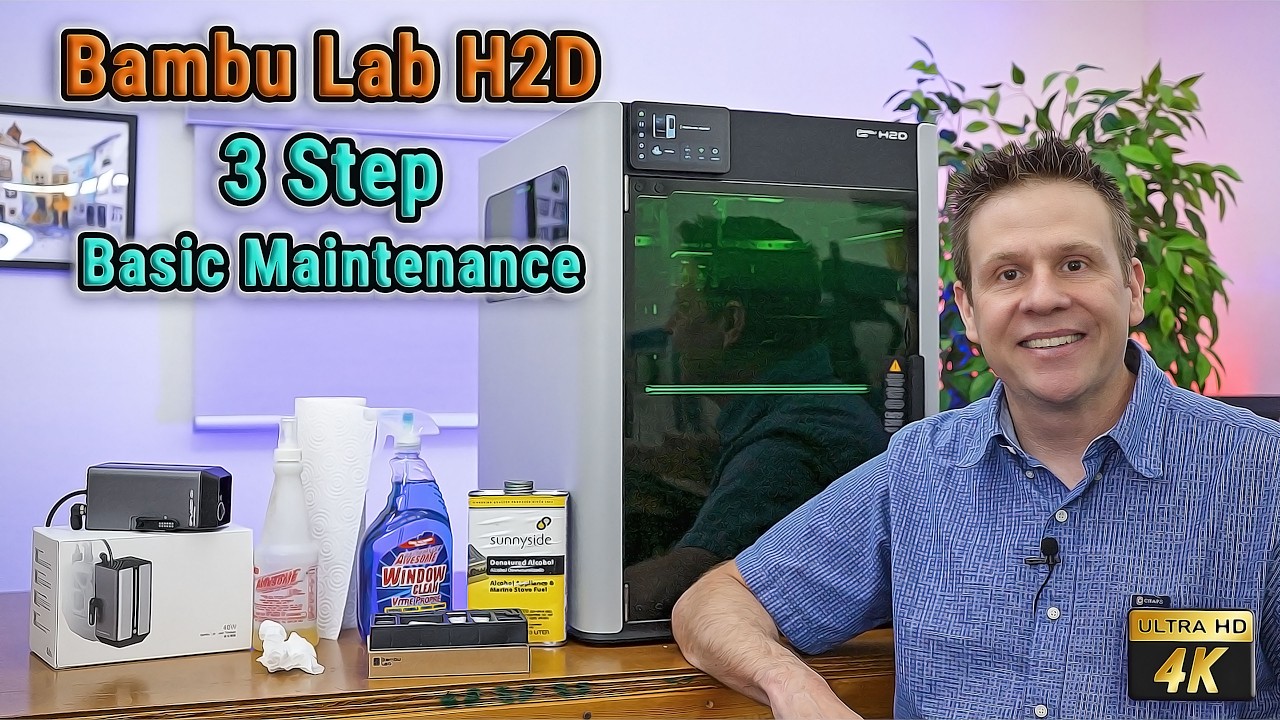 Bambu Lab H2D- Basic Maintenance #bambulab #3dprinting #laser