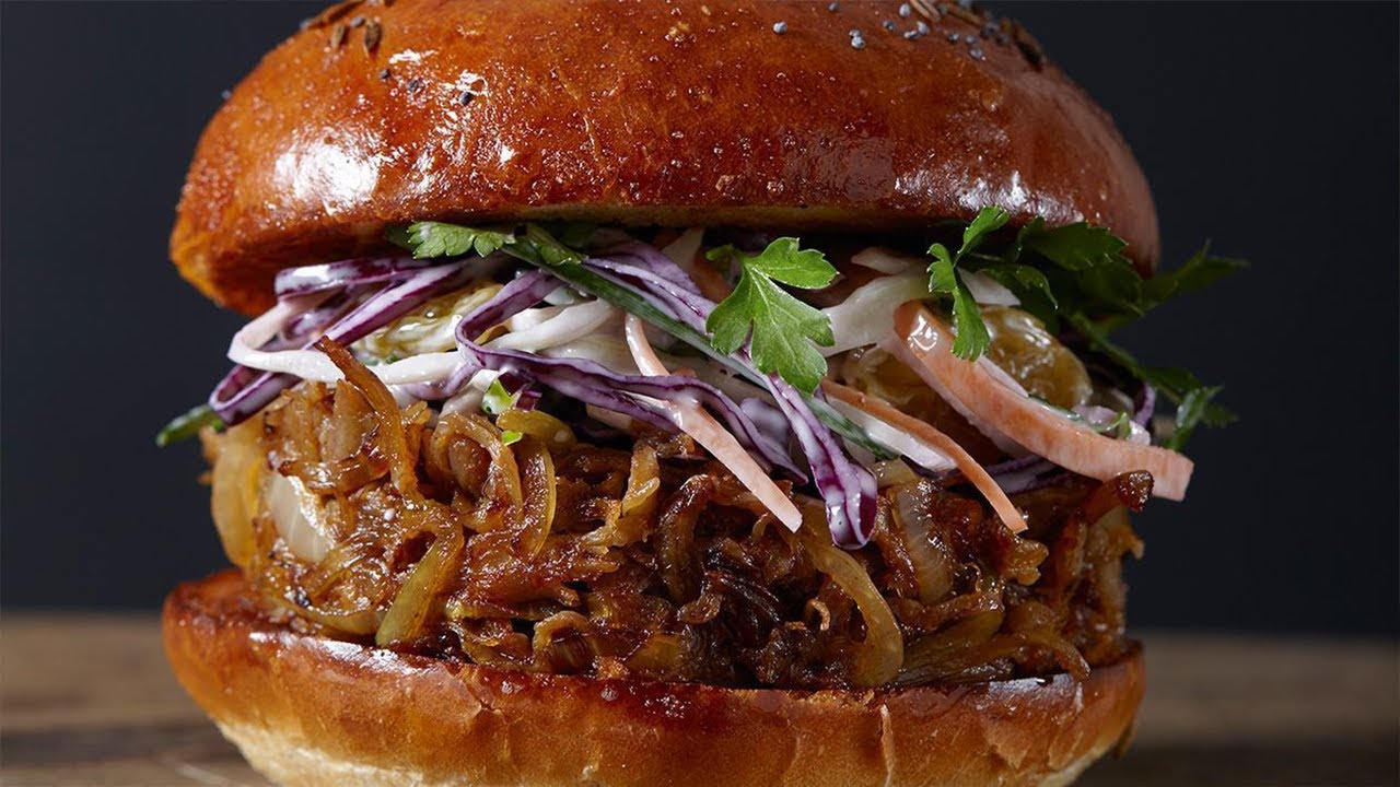 Pulled Pork Burger Recipe in 1 Minute, Pulled Pork Burger Recipe, Pulled Po...