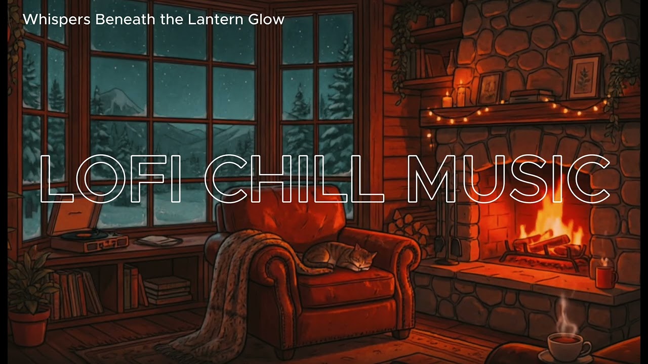 LOFI CHILL MUSIC –  Whispers Beneath the Lantern Glow  ☔ | Relax / Study /Sleep