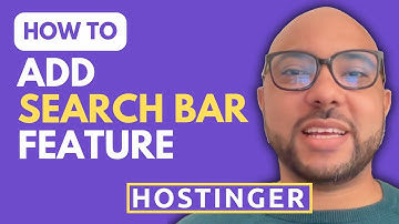 How to Add a Search Bar Feature in Hostinger Website Builder (Step-by-Step Tutorial)