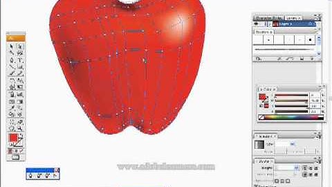 How to draw an apple using mesh tool in Adobe Illustrator