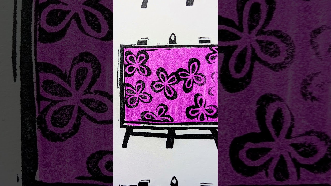 Three videos on my carved easel-and-canvas stamp...so many ideas! 🎨 