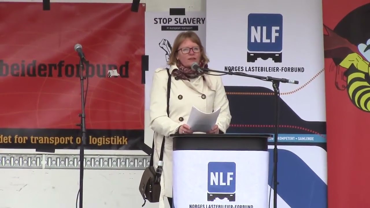 1  Vararepresentant Ingunn Gjerstad fra SV holder appell på Festplassen 3.mai 2014