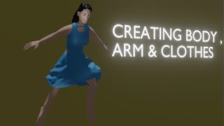Creating A Character [ Jessie ] - Body , Arm &amp; Clothes  - 2 | ReshUKPro