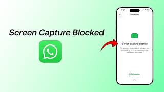 Screen Capture Blocked For Profile On Whatsapp - Fixed