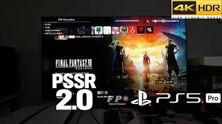 Final Fantasy 7 Rebirth PSSR 2.0 Update Gameplay PS5 Pro With LG Oled TV 4K HDR