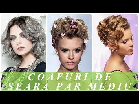 Modele Coafuri De Seara Par Mediu 2018 Youtube