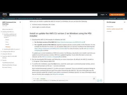 AWS CLI hands-on installation | AWS Command line interface