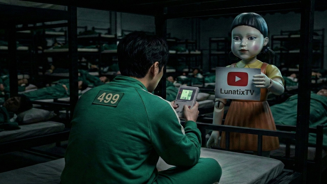 Squid Game played on old Nintendo console