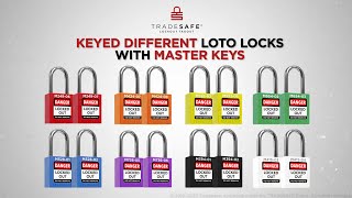 Master Keyed Lockout Locks – Keyed Different – 2 Keys | TRADESAFE