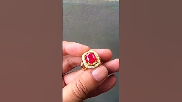 NL2183-7 | Nhẫn nam vàng 10k đá ruby Lục Yên 4,7ct - Giá 88 triệu - 0921.400.999