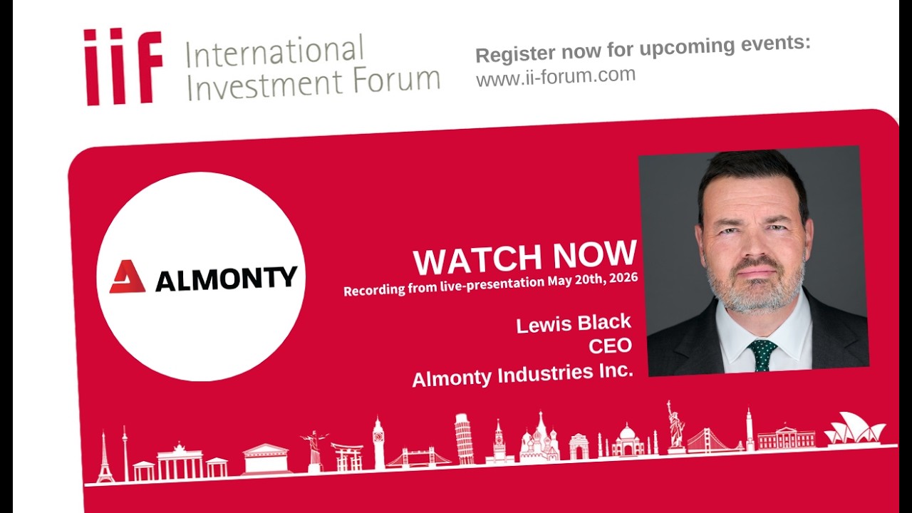 Almonty CEO: World’s Most Advanced Tungsten Mine