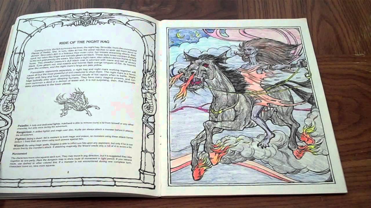 Download Official Advanced Dungeons Dragons Ad D Coloring Album Youtube