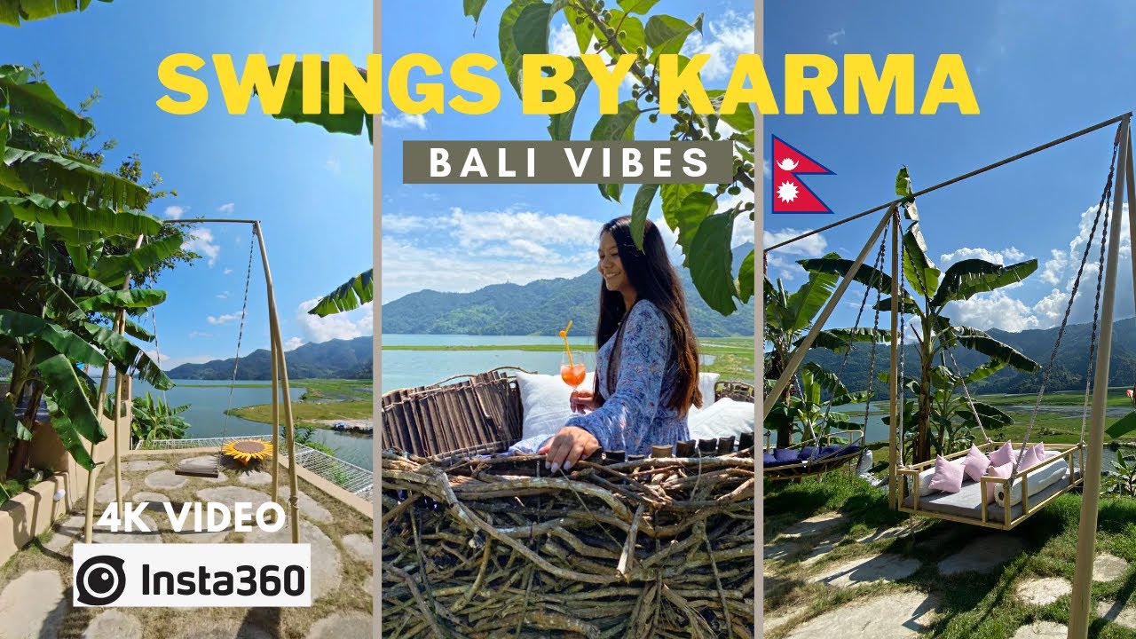 Must Visit New Place in Pokhara, 3 GAINT Swings, BALI Vibes in NEPAL YouTube