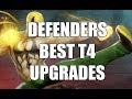 Best tier 4 upgrades for the defenders  marvel strike force