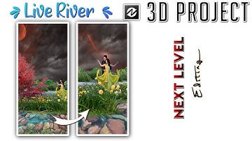 River Scene 3D Node Video Project like Ae | Node video Tutorial in Hindi | Next Level 3D #short