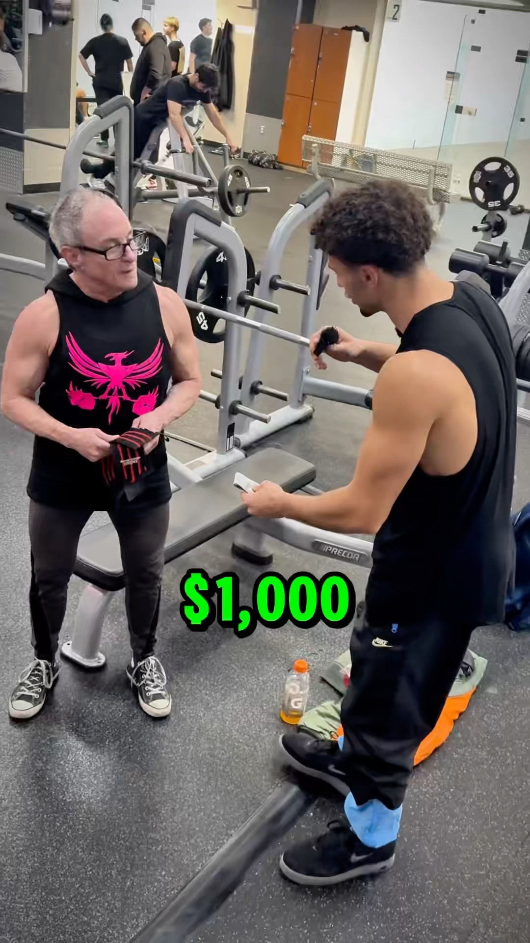 73yr vs 20yr bench press competition ???