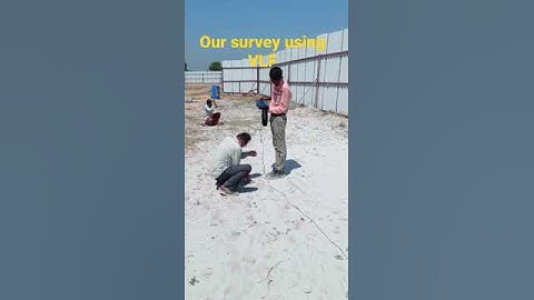 Ground water survey using VLF method