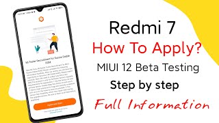 How To Apply Stable Beta Testing For Redmi 7 | Can Indian users apply this form ? Redmi 7 MIUI 12 Up