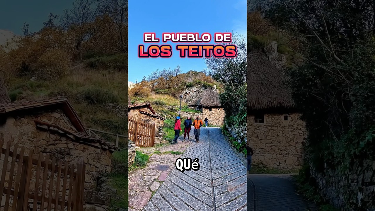 El pueblo de los teitos en Asturias #veigas #somiedo #pueblos #rural #pueblosbonitos
