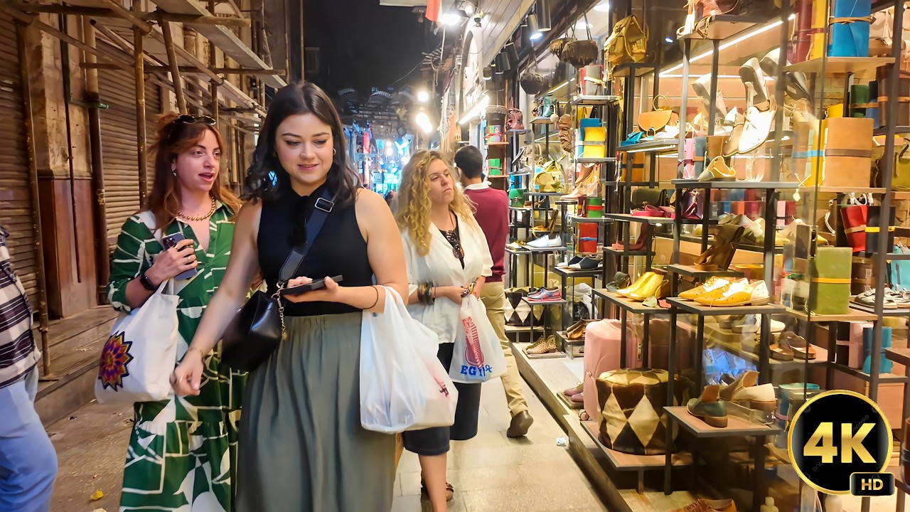 جمال شوارع المعز واسواق الحسين القاهرة في رمضان | جولة سير