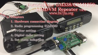 Tutorials for GM338 CDM1250 CDM1550 CDM750 MCX760 MMDVM Repeater V3F4 Configuration Demo
