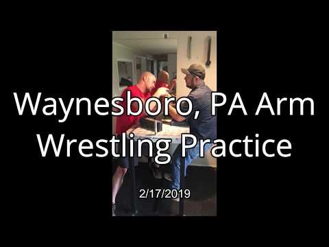 ARM WRESTLING PRACTICE - Waynesboro, PA 2-17-2019