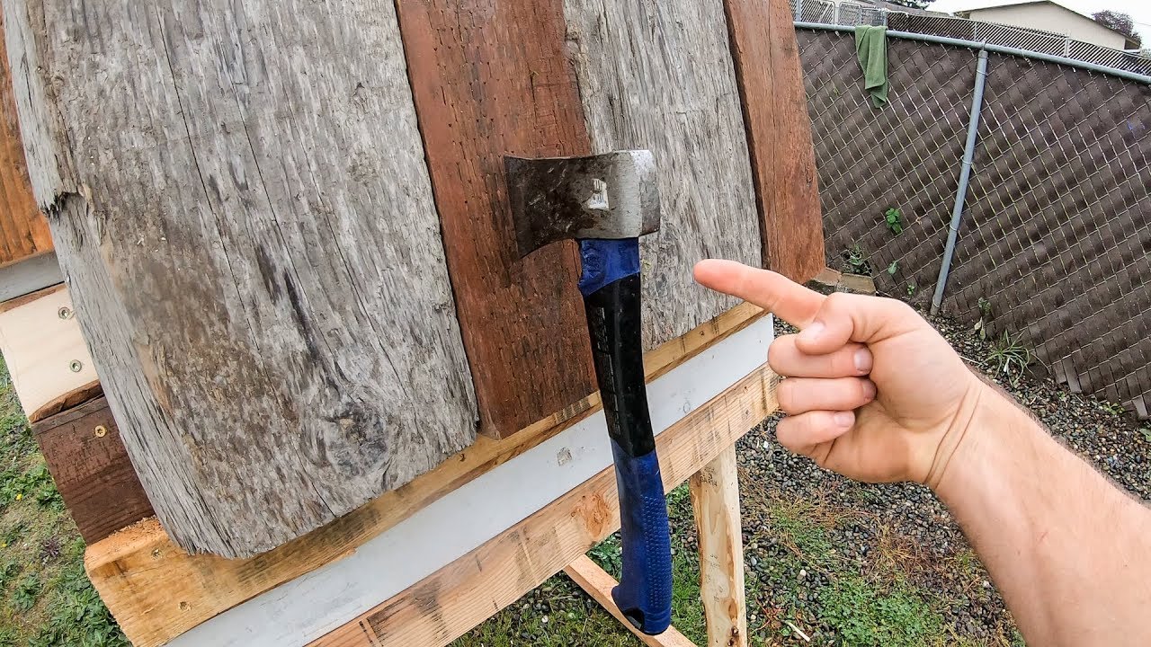 DIY Axe / Hatchet Throwing Station... This Is Going To Be FUN! YouTube
