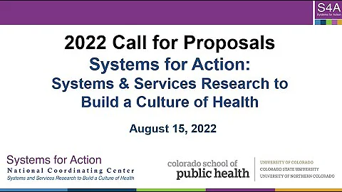 2022 Call for Proposals Informational Webinar | 8.15.22